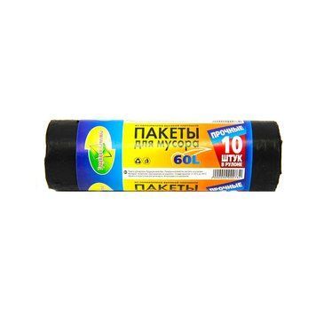 Пакети для сміття 60л/10шт Традиции качества/Vivat - фото