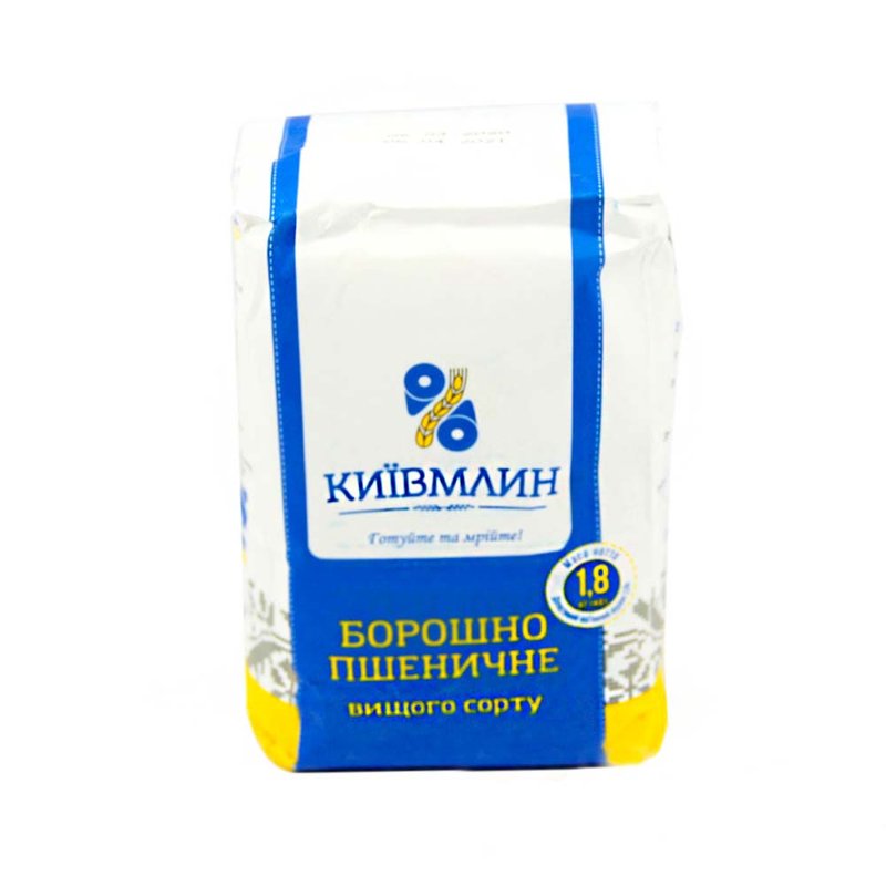 Борошно пшеничне Київмлин 1,8кг - фото