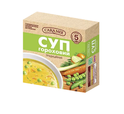 Суп гороховий традиційний 150г Caramix - фото