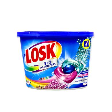 Капсули гелеві для прання 18шт/уп*13г Losk Color - фото