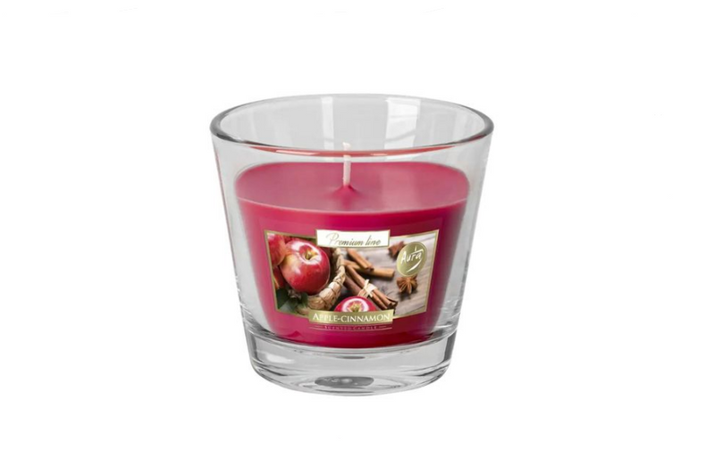 Свічка ароматизована в склі Apple Cinnamon (sn90-87) - фото