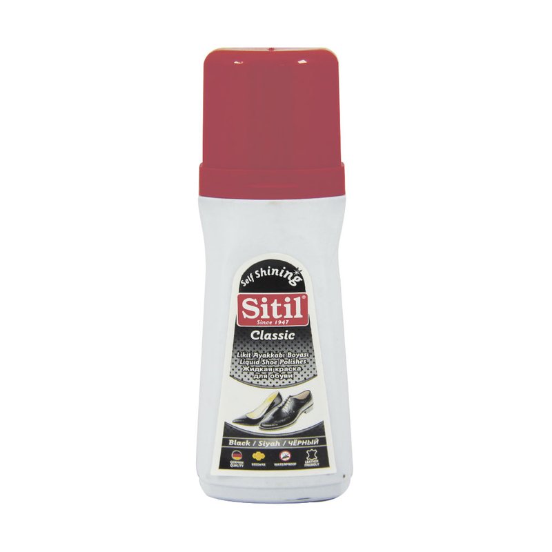 Фарба для взуття чорна 80мл Sitil - фото