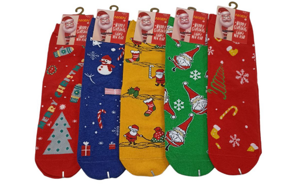 Шкарпетки жіночі новорічні Nicen (А078-1/2) - фото