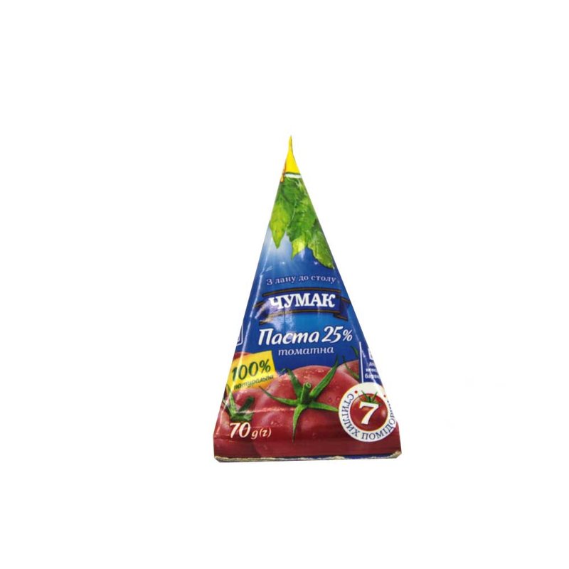 Паста томатна 25% Чумак пірамідка 70г - фото