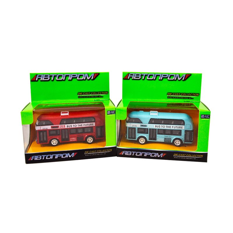 Іграшка автобус металевий Автопром (7826) - фото