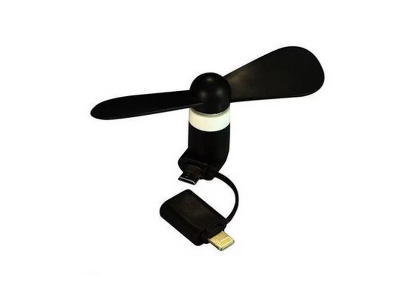 Вентилятор-міні Lightning USB Fan - фото