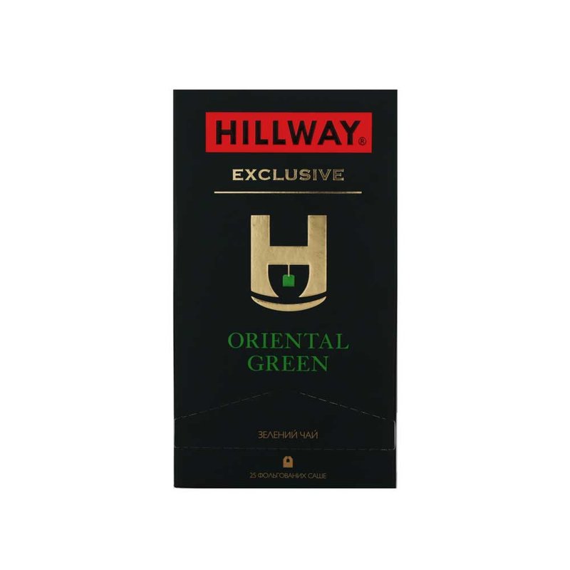 Чай зелений Oriental Green 50г/25пак Hillway - фото