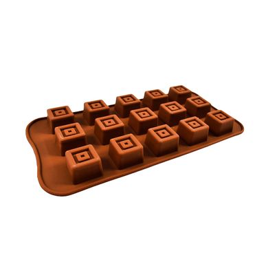 Форма для шоколаду силіконова Квадро Vincent (VC-1407) - фото