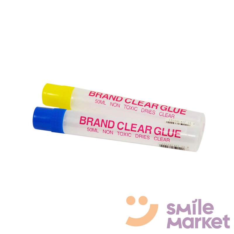 Клей силікатний з губкою "Brand clear glue" 50мл - фото