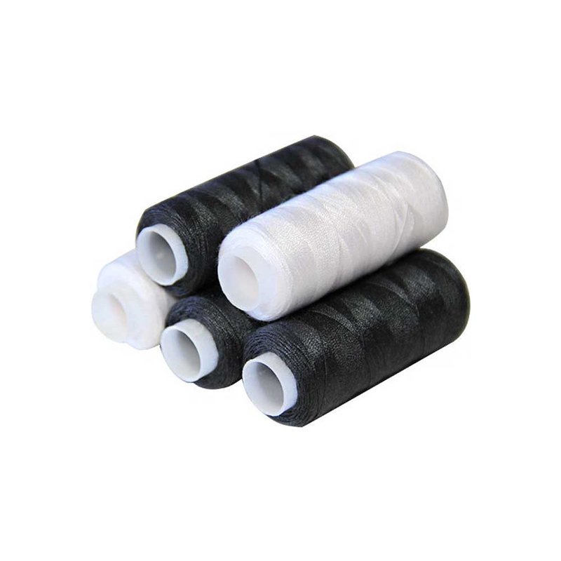 Набір ниток 10 шт/уп Sewing Thread (чорні та білі) - фото