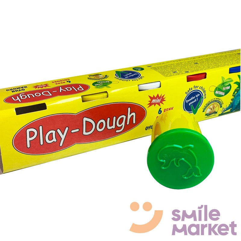 Тісто для ліплення 6шт/уп "Play-Dough" (ERN-009) - фото