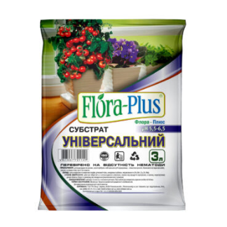 Грунт універсальний 3л Flora-Plus - фото
