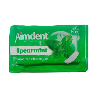 Гумка жувальна Spearmint 5шт/уп Aimdent - фото