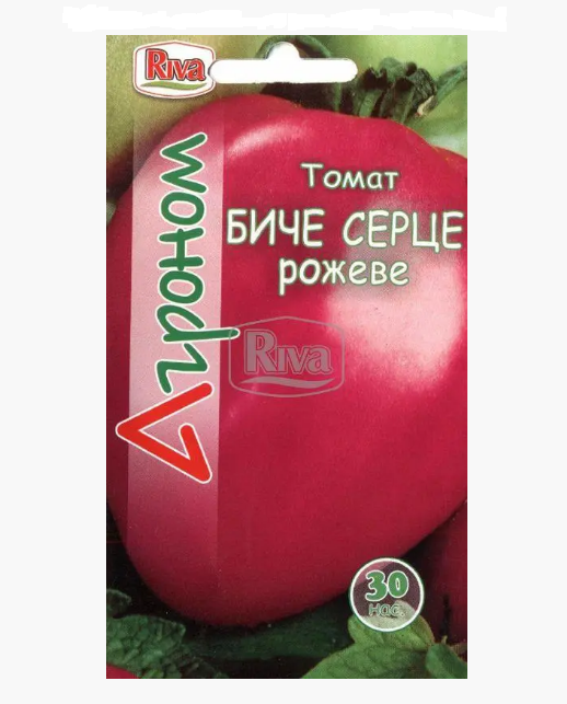 Насіння томат Биче Серце рожеве 30нас. Агроном - фото