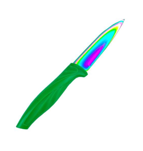 Ніж з пласт. ручкою у чохлі кольорове лезо (204Т) - фото