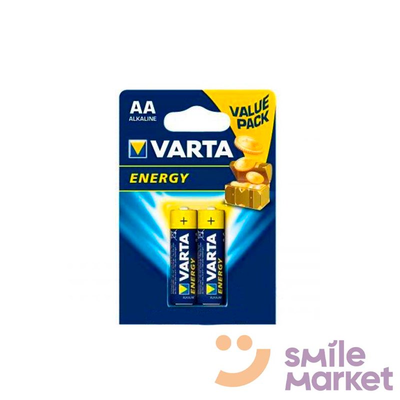 Батарейки Varta Energy AA 2шт/уп (LR6) - фото