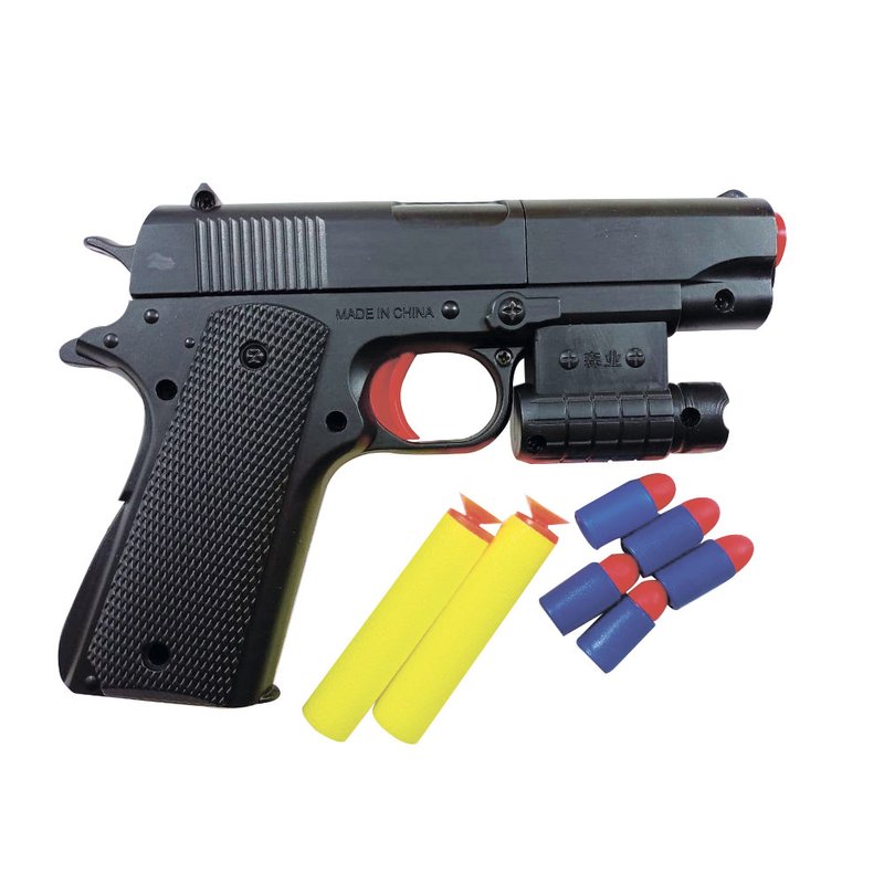 Пістолет дитячий з м`якими кулями, присосками Army (SY021A) - фото