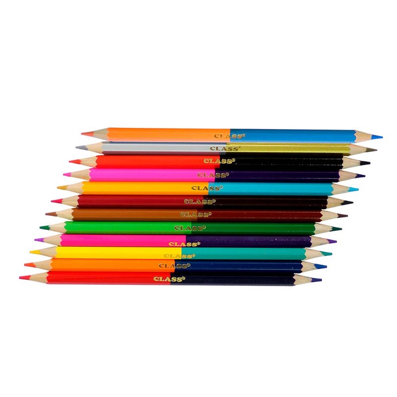 Олівці кольорові двосторонні 24кольорів Профі арт (С12-24) - фото