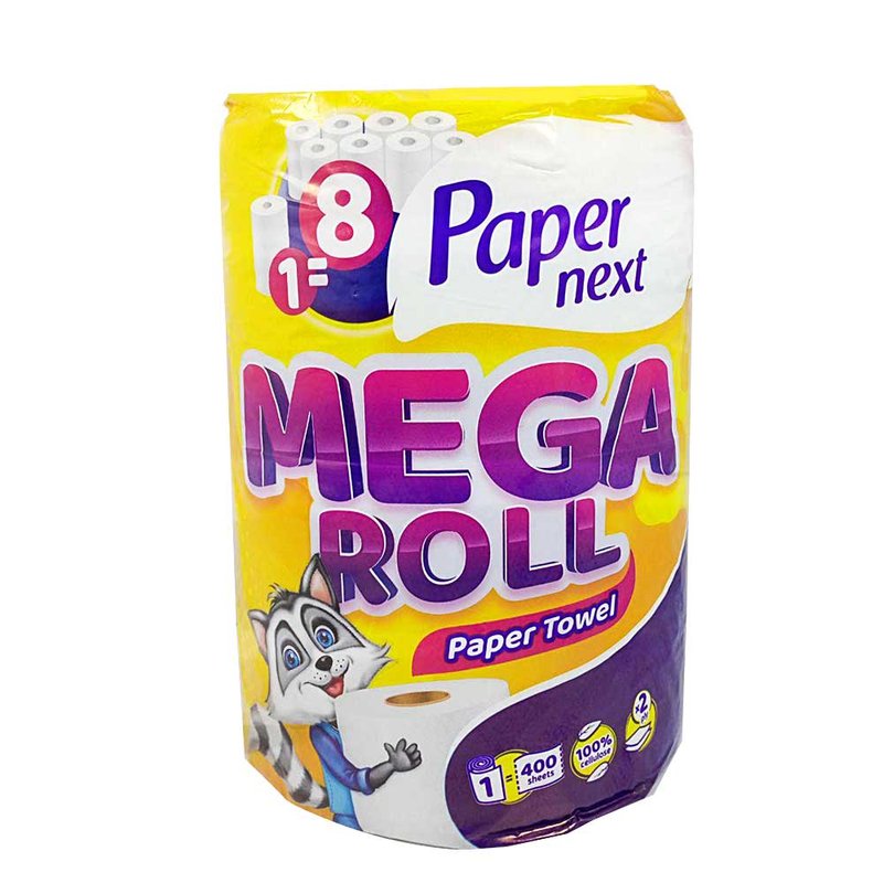 Рушник паперовий двошаровий Mega Roll Paper next - фото