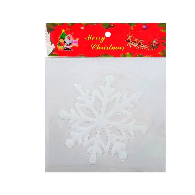 Сніжинка силіконова Merry Christmas (EF25-2) - фото