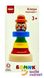 Іграшка дерев`яна клоун пірамідка - фото - 3