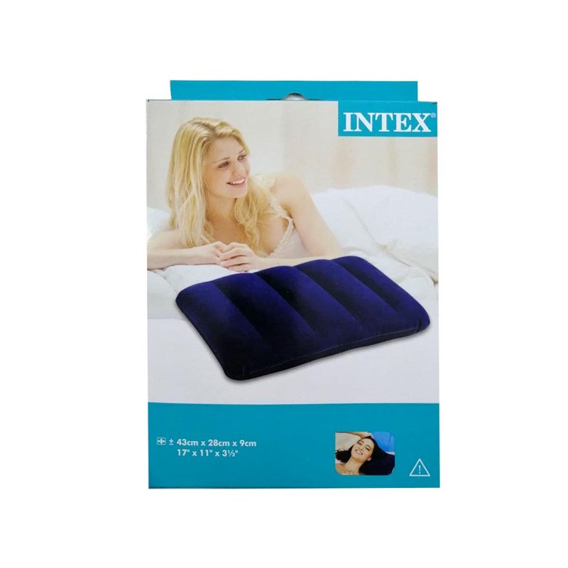 Подушка надувна прямокутна Intex - фото