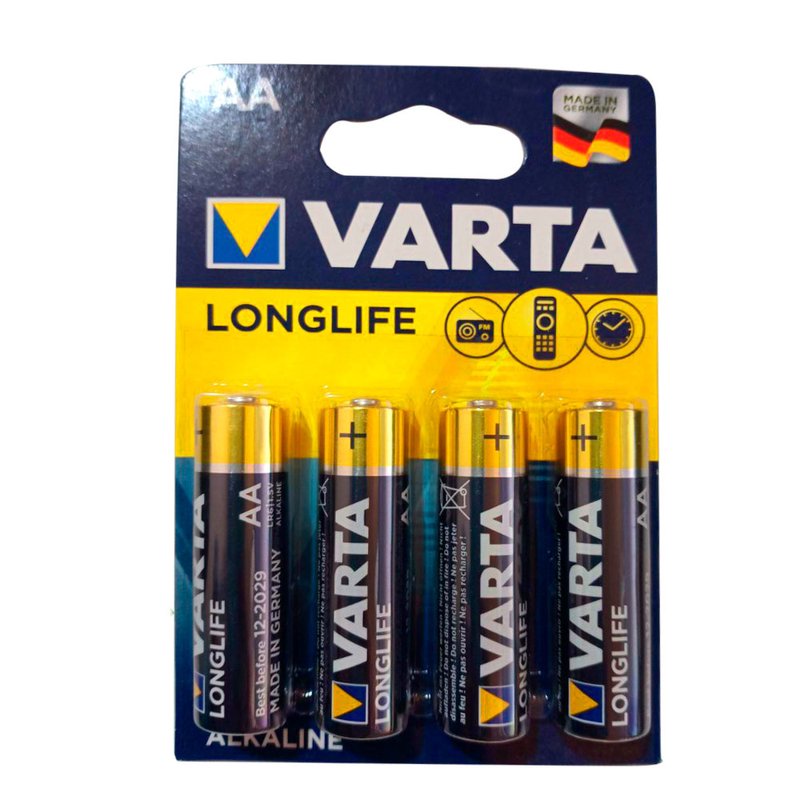 Батарейки 4шт/уп Varta Longlife AA (LR6) - фото