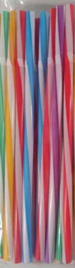 Набір трубочок кольорових гофрованих 30шт/уп - фото