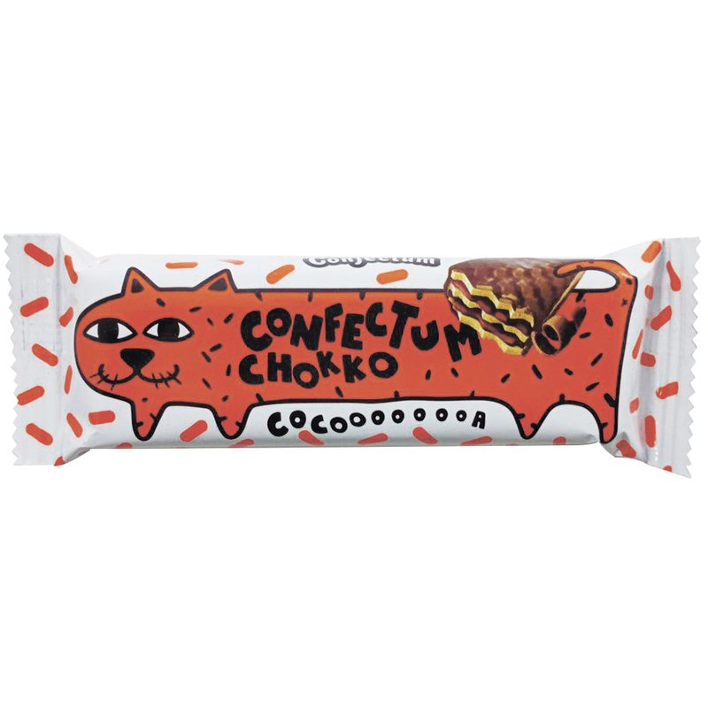 Цукерка вафельна 34г Confectum Chokko Cocoa - фото