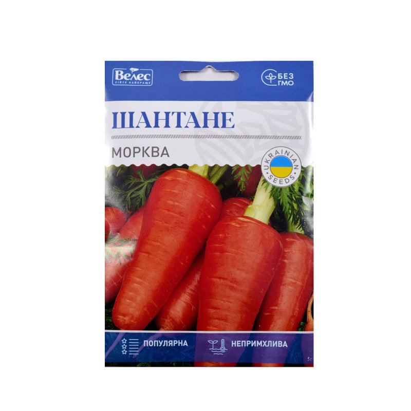 Насіння морква Шантане 15г Велес - фото