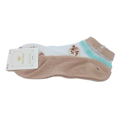 Шкарпетки жіночі Корона з сіткою (BY216) - фото