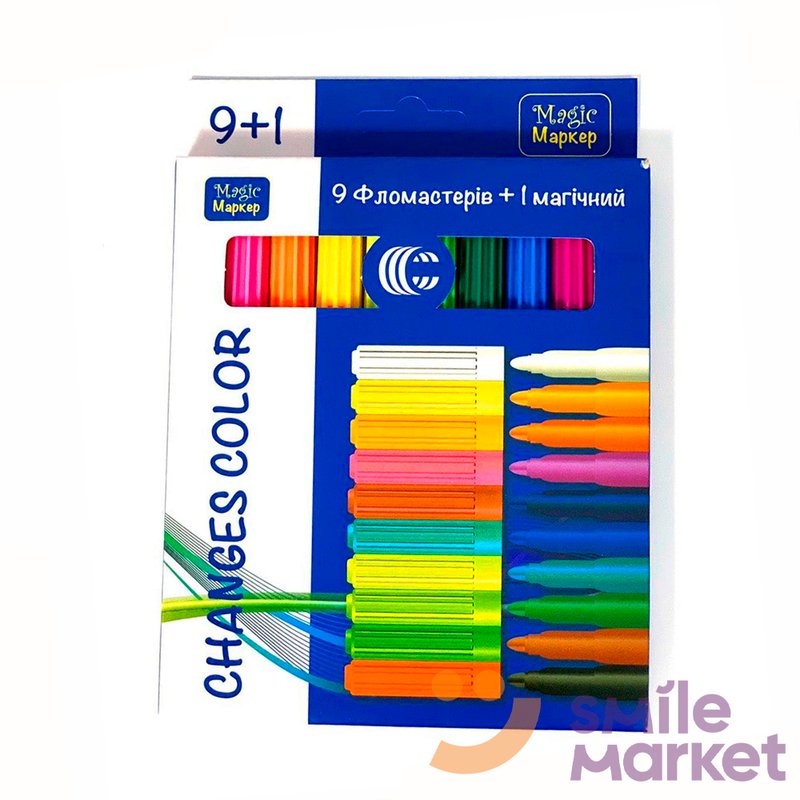 Фломастери "Magik Маркер" 10 кольорів упаковка (CR-509) - фото