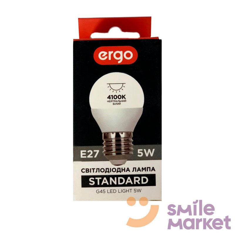 Лампа світлодіодна Е27 8W Standard.ergo (R63) - фото