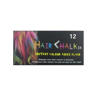 Крейда для волосся 12 кольорів (8357-12) - фото