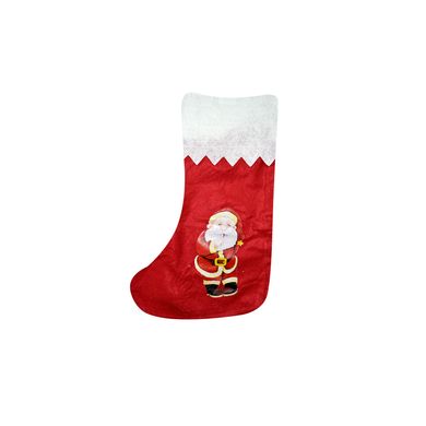 Шкарпетка новорічна для подарунків Дід Мороз 41*26см - фото