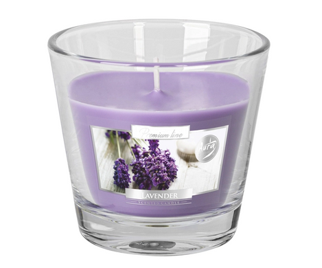 Свічка ароматизована в склі Lavender Bispol (sn90-79) - фото