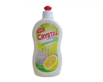 Засіб д/миття посуду 500мл  CRYSTAL - фото