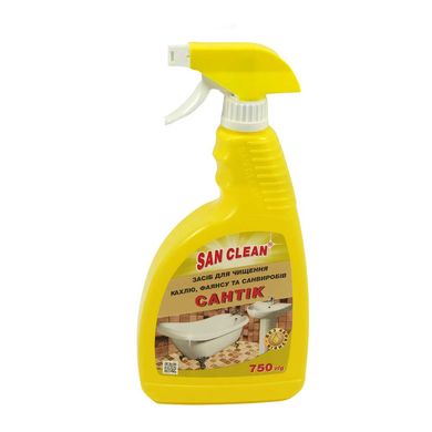 Засіб для чищення сантехніки 750г Сантік San Clean - фото