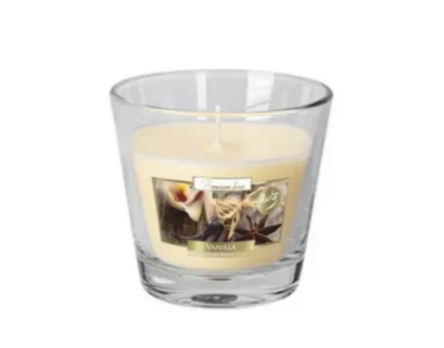 Свічка ароматизована в склі Vanilla Bispol (sn90-67) - фото