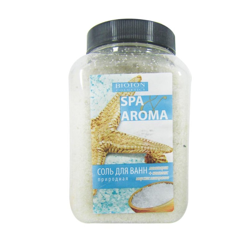 Сіль для ванн природна 750г Spa Aroma Bioton - фото