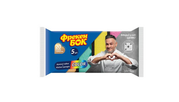 Губка кухонна пориста Color 5шт/уп Фрекен Бок - фото