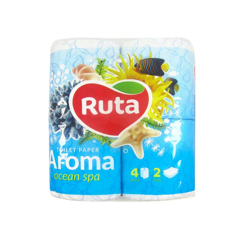 Папір туалетний 4шт/уп Ruta Aroma - фото