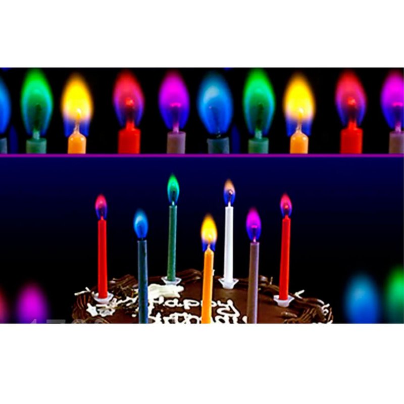 Свічки для торту 5шт/уп ColorFlame (6331) - фото