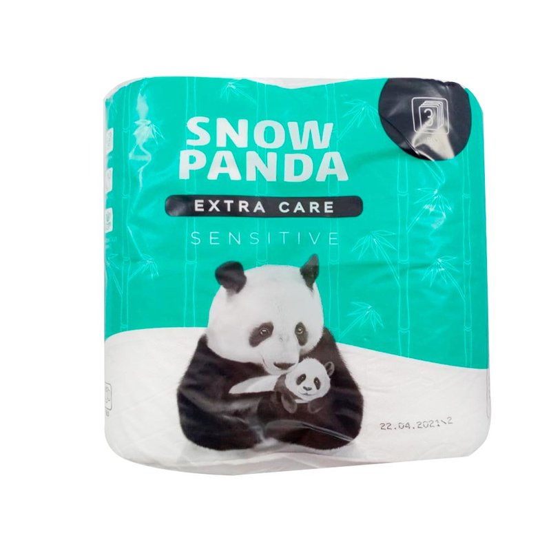 Папір туалетний двошаровий 4шт/уп Сніжна панда - фото