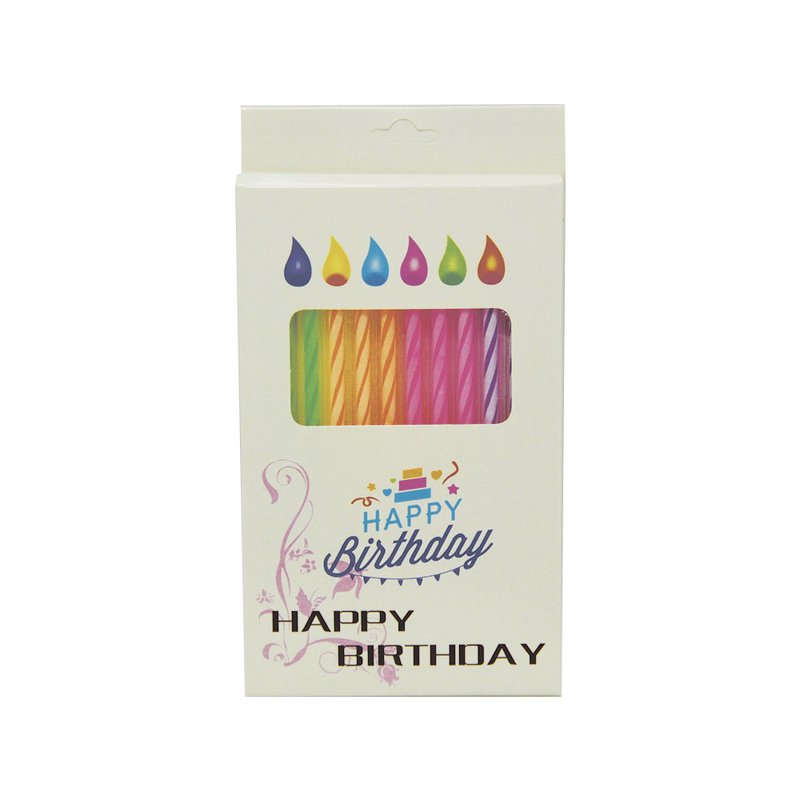 Свічки для торту Happy Birthday 12шт/уп SD-2 - фото