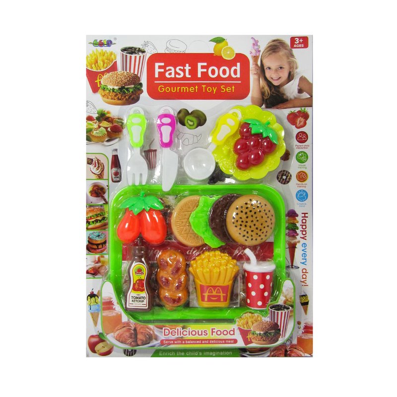 Набор игрушечный продукты Fast Food (A6619-44) - фото